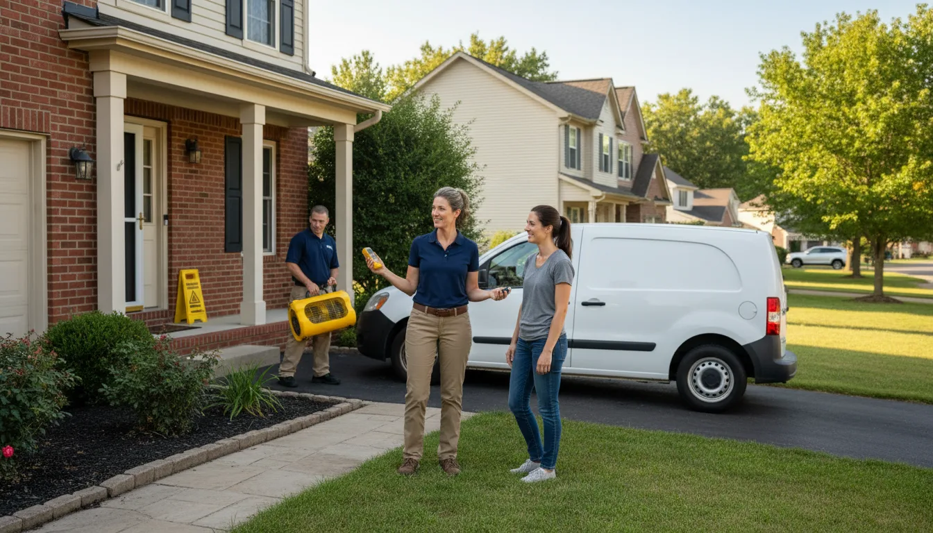 Residential water damage restoration in Lilesville, NC